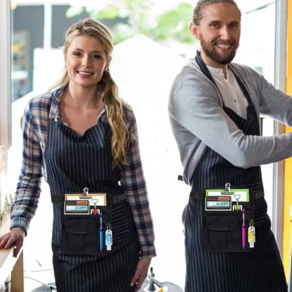 Adjustable Belt Waiter's Waist Wallet Multifunctional Waiter Accessories Restaurant Apron Bag Convenient Server Pouch Bars Cafes