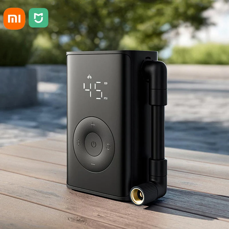 Xiaomi Mijia 2025 New Portable Air Pump 2000mAh 240g 150psi Electric Air Compressor Tire Pressure Detection Multitool Inflator