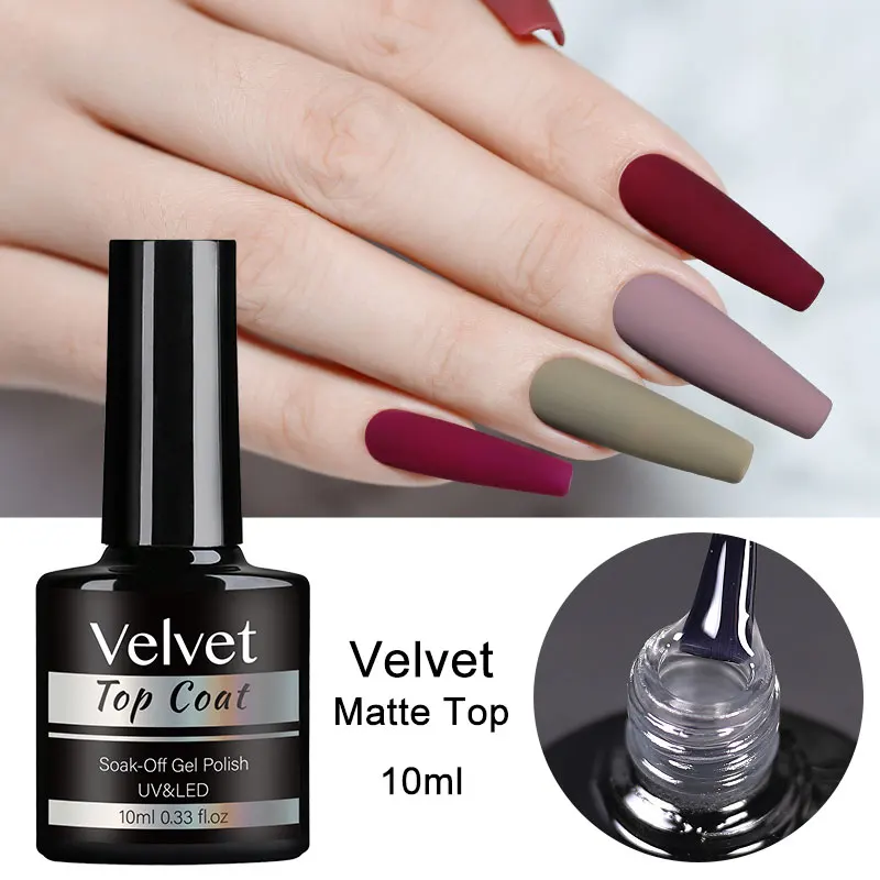 10ML Matte Top Coat Gel Polish Matte Function Gel Semi-Permanent Sealer Varnish Soak Off UV LED Nail Art Functional Gel Supplies