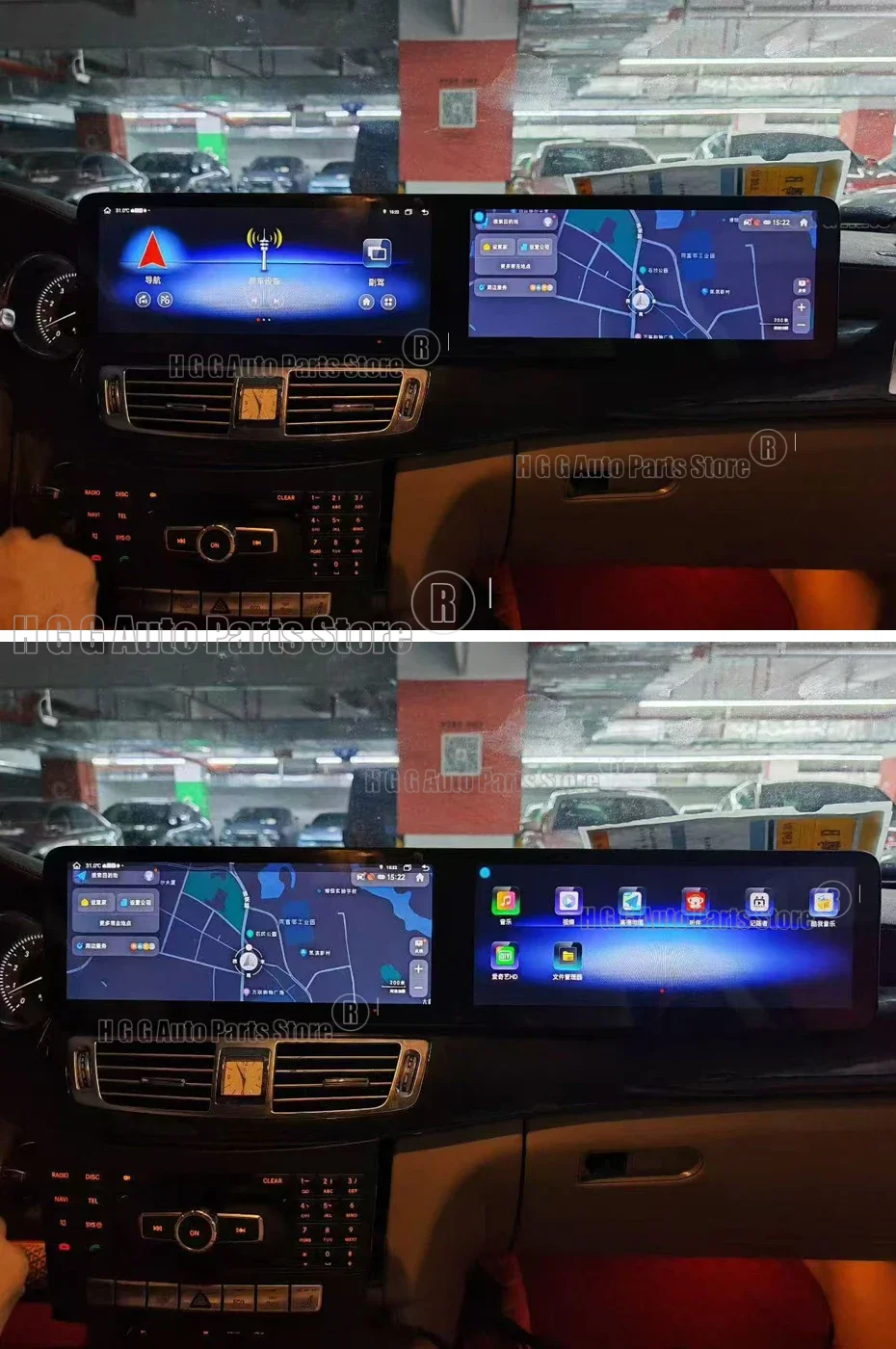 RT Wireless Carplay Android Auto For Mercedes Benz CLS Class W218 X218 2012-2017 Android 13 Car Radio 24inch Multimedia Player