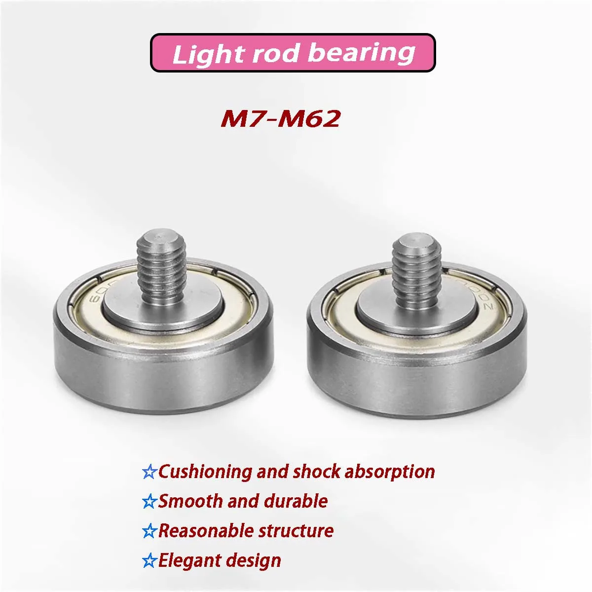 

1pcs FA Rod End Bearing with External Thread - Stainless Steel Screw/Bearing Steel Metal Roller Pulley Guide Wheel