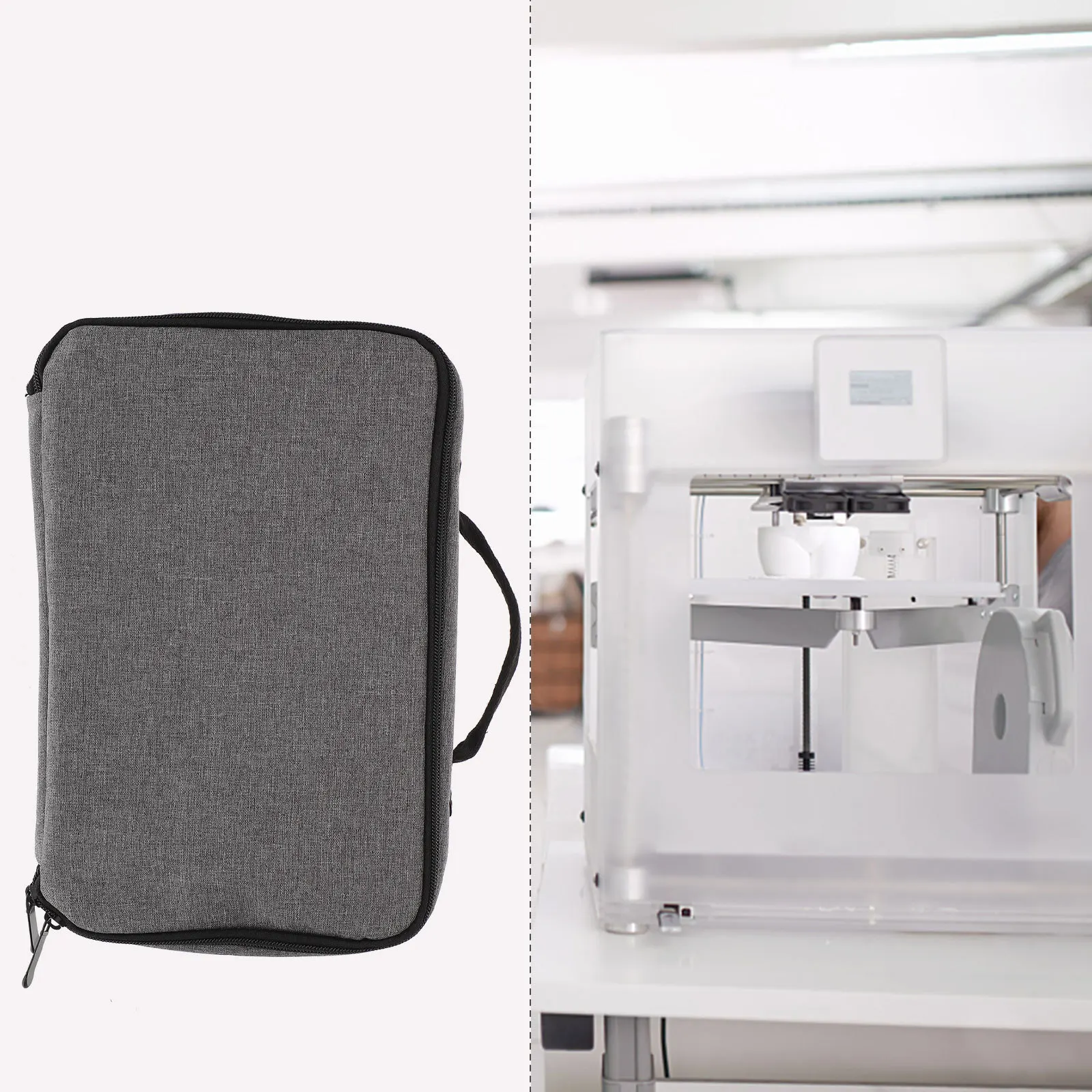 

Compact Photo Printer Storage Case Handbag for Cp1300 Rugged Build Waterproof Exterior Ideal for Travel and Daily Use