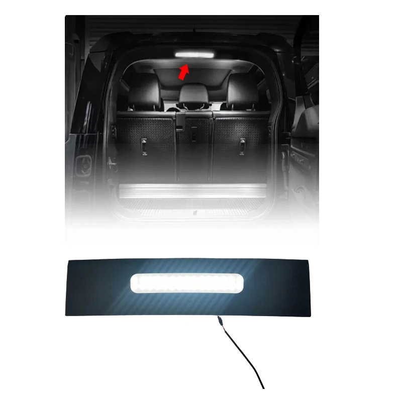 For Land Rover Defender 90 110 Decorative Accessories Modified Lights Trunk LED Lights ABS Truck Read Light