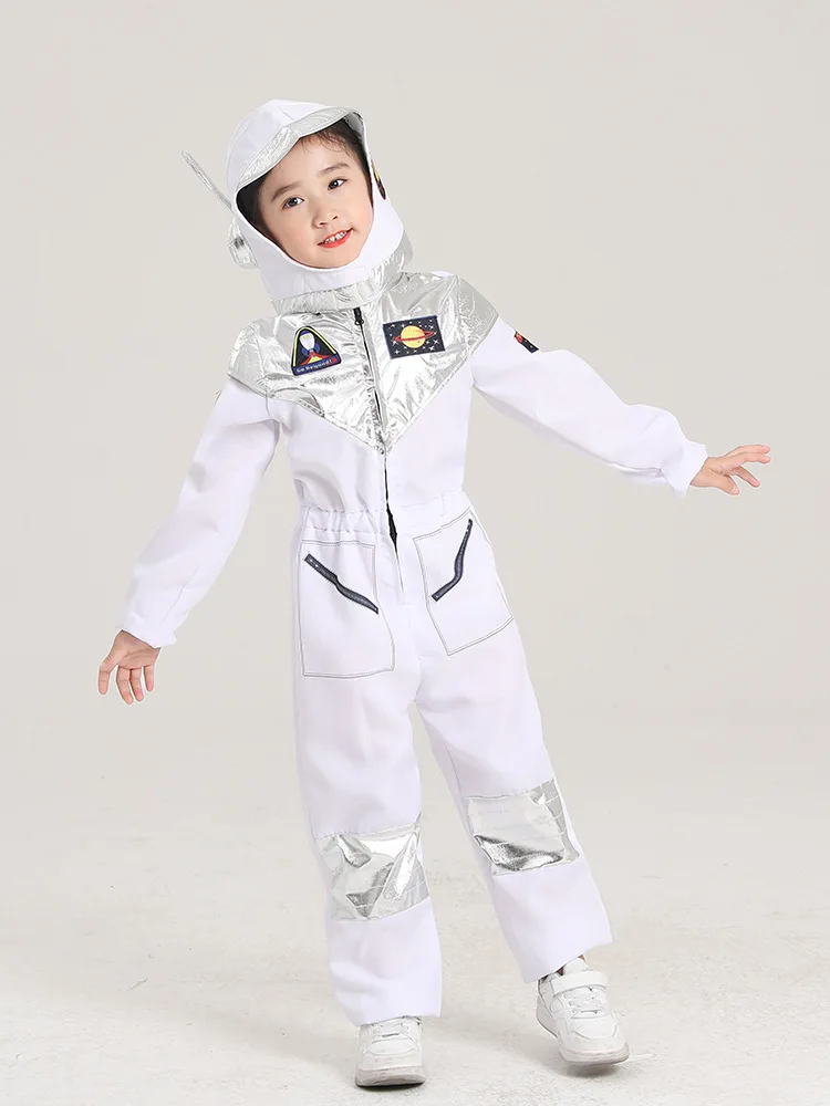 Traje de astronauta para crianças, traje espacial, macacão aventura, Halloween Cosplay, carnaval completo vestir, foguete bola