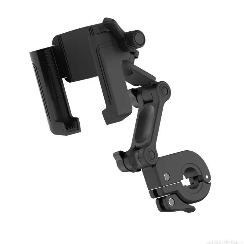 D5BB Phone Holder Quick Install Long Arm Scooter Handlebar Mounted Shockproof Stand