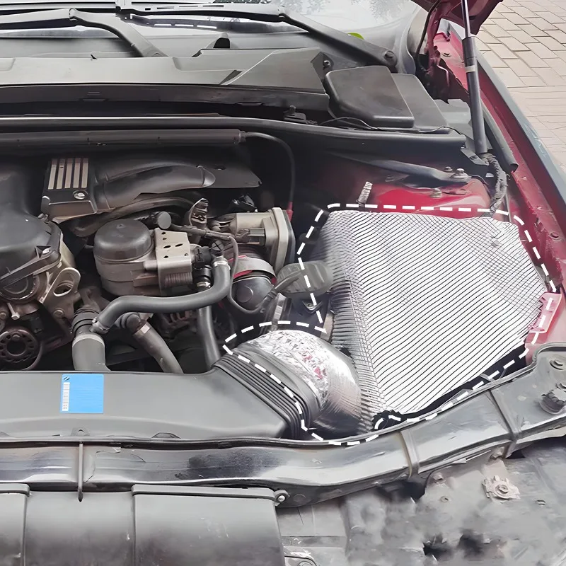 ملحقات أدوات السيارة، درع حراري من الألومنيوم المنقوش للسيارة للدراجات النارية، أنبوب عادم توربو المنوع، استبدال كهربائي مباشر