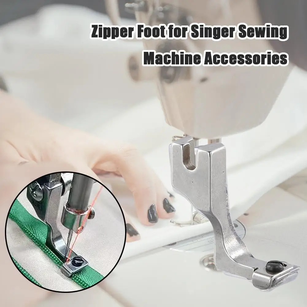 Zipper Foot For Singer Sewing Machine Accessories Adjustable Invisible Zipper Foot Presser For Singer Sewing Machine Access B5y6