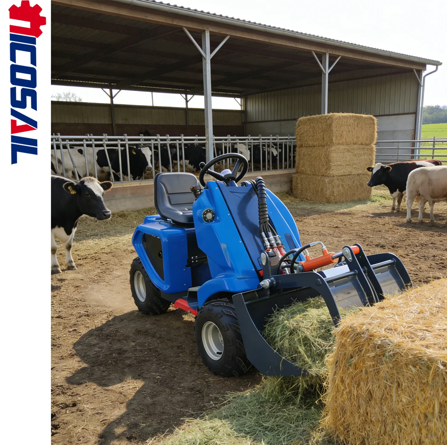 

3 Wheel Skid Steer Loader CE EPA Certified for Construction, Landscaping & Farming