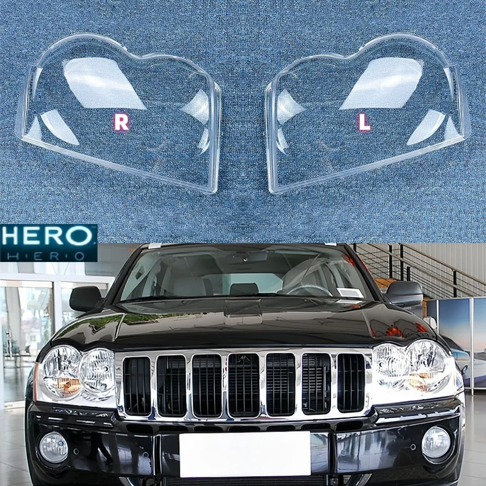 

Headlight Cover Headlamp Lens Lampshades Shell Replace The Original Glass For Jeep Grand Cherokee 2007 2008 2009 2010