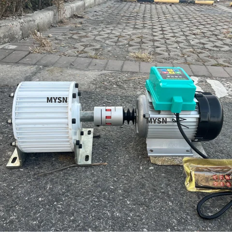 Generator wolnoobrotowy 30kW 20kW, agregat prądotwórczy 220V 380V 48V, alternator z magnesami trwałymi 500 obr./min z silnikiem o zmiennej prędkości 1000W