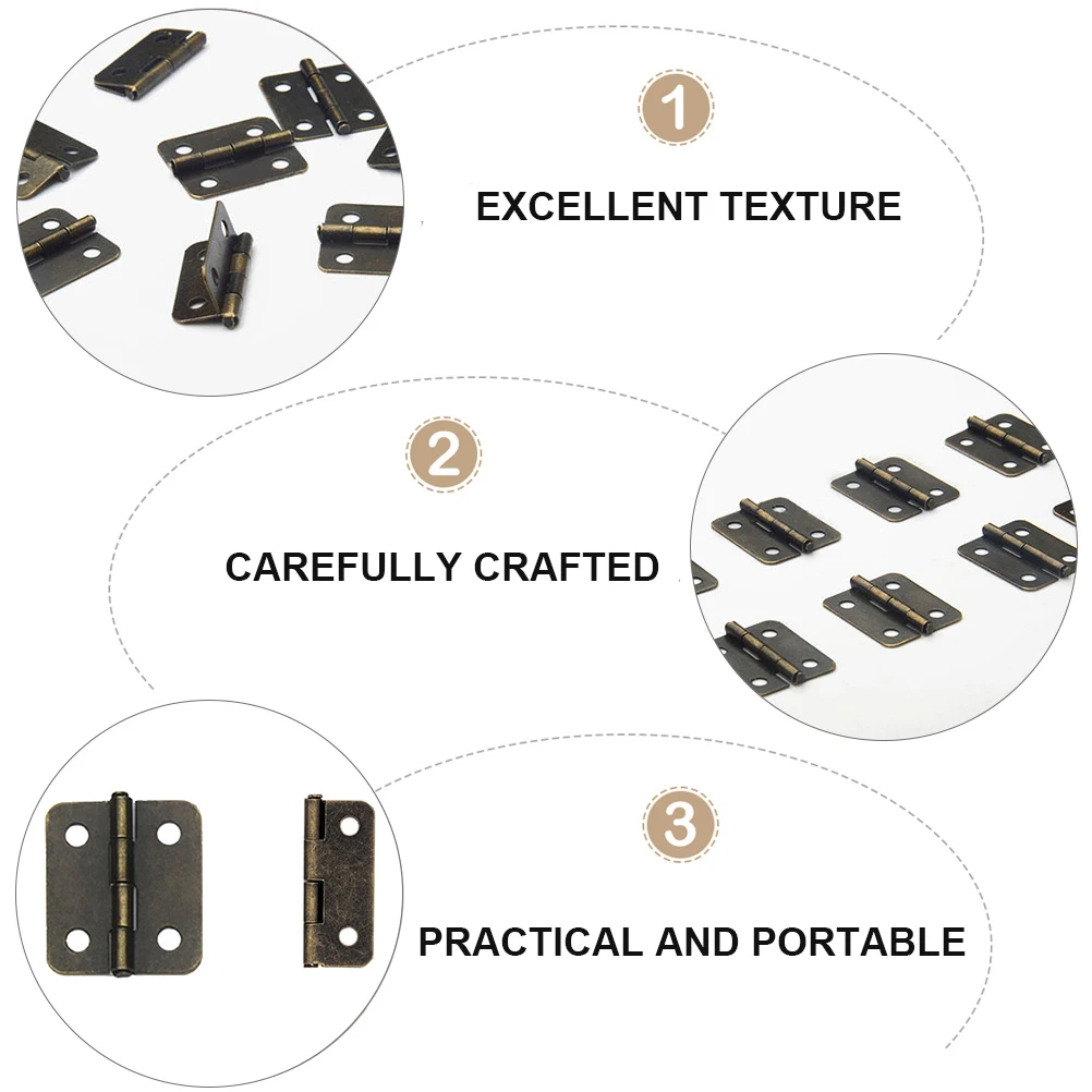 

250Pcs Mini Iron Hinges High Quality Professional Spring Hinges Jewelry Box Accessories Self Closing Hinge Spring Hinge