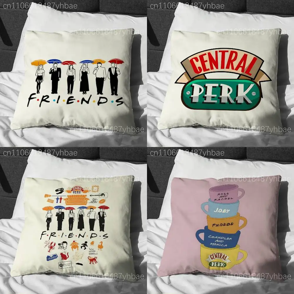 F-Friends Central Perk  Cushion Cover Pillow Cover Decor Pillowcase Printed Cushion Case For Couch