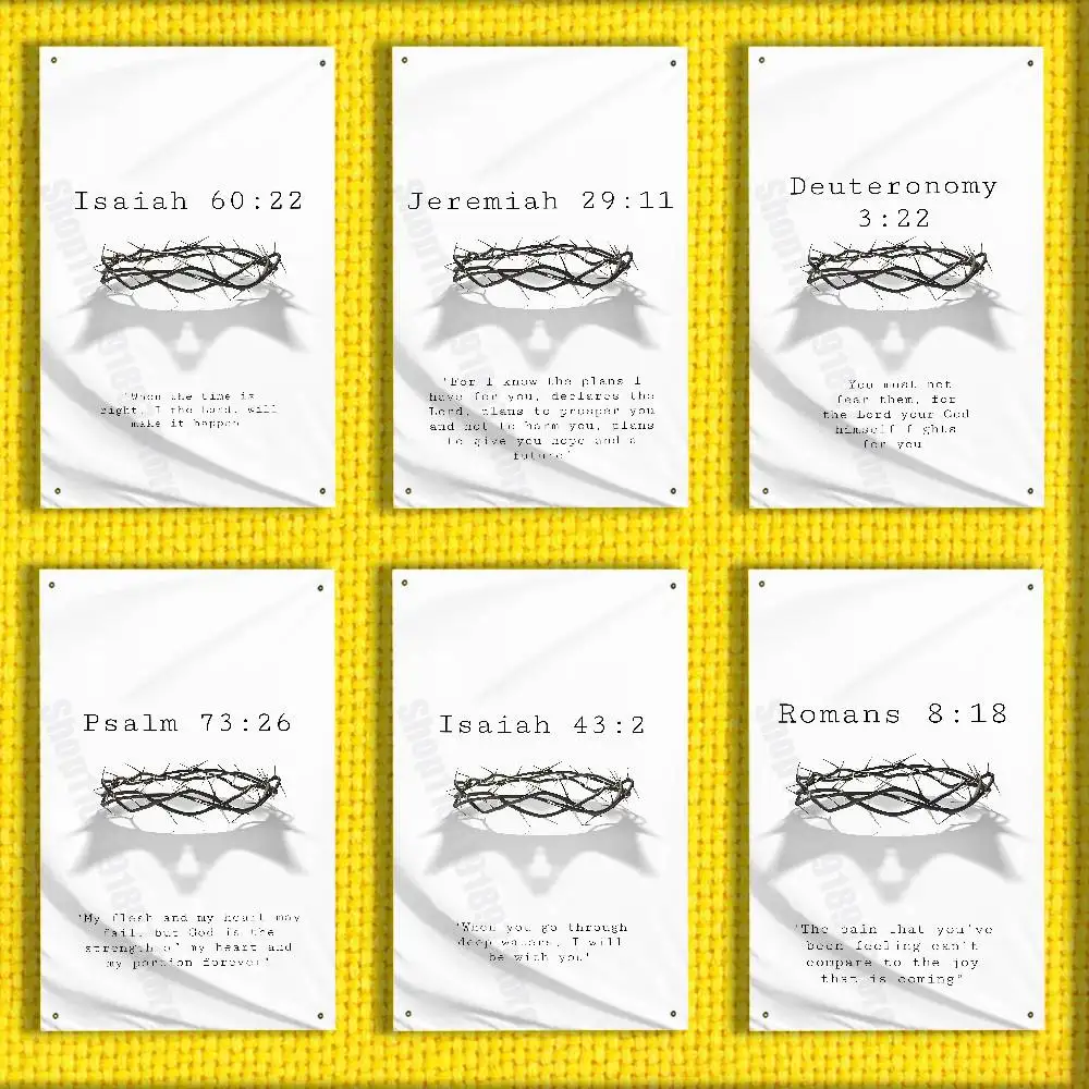 

Verses Belief Jesus Bible God Plan Flag For 60*90cm 60*110cm 150*200cm 100*150cm 80*120cm 50*70cm Bedroom Banner Tapestry