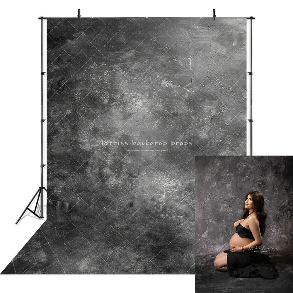 Gray Solid Textured Backdrops Adult Photography Woman Newborn Photocall Decors Child Photostudio Props Dark Black Backgrounds