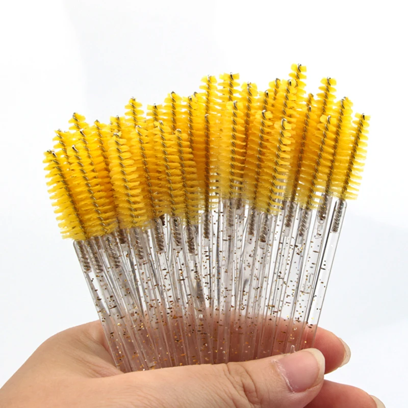 5/50 Pcs Eye Lash Brushes Eyebrow Brush False Eyelashes Extension Tools Mascara Wands Applicator Spoolers Lashes Cosmetic Tool