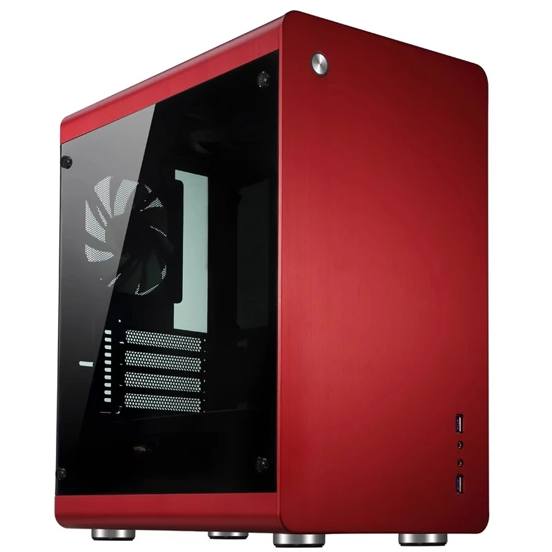 

RM3 series M-ATX small chassis main board synchronous light effect all-aluminum shell office double-sided tempered glass