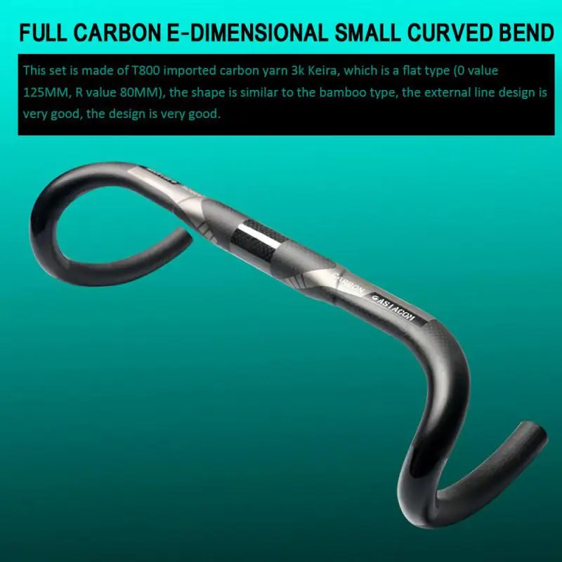 

Руль для дорожного велосипеда из углеродного волокна, подвесной стержень для велосипеда, детали, черный глянец и матовый, 380 мм/400 мм 31,8 мм