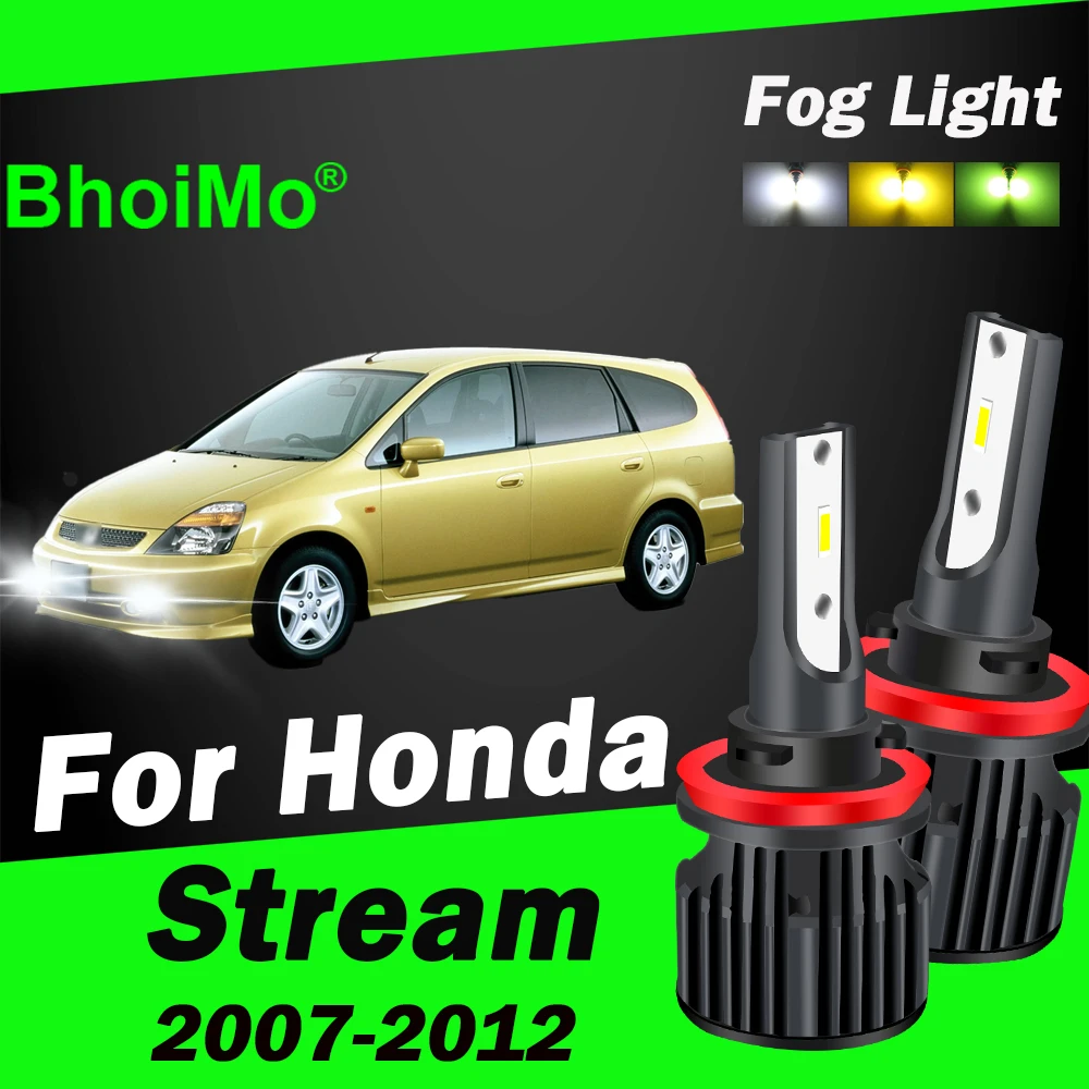 

BhoiMo For Honda Stream 2007-2012 Led Front Fog Light 2007 2008 2009 2010 2011 2012 Auto Lamp Car Bulbs