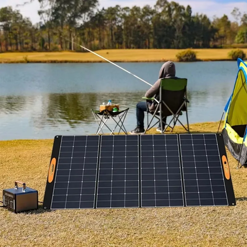 400W ETFE Foldable Solar Panel with More Than 22.5% Efficiency CE for For Outdoor Camping & Power Use