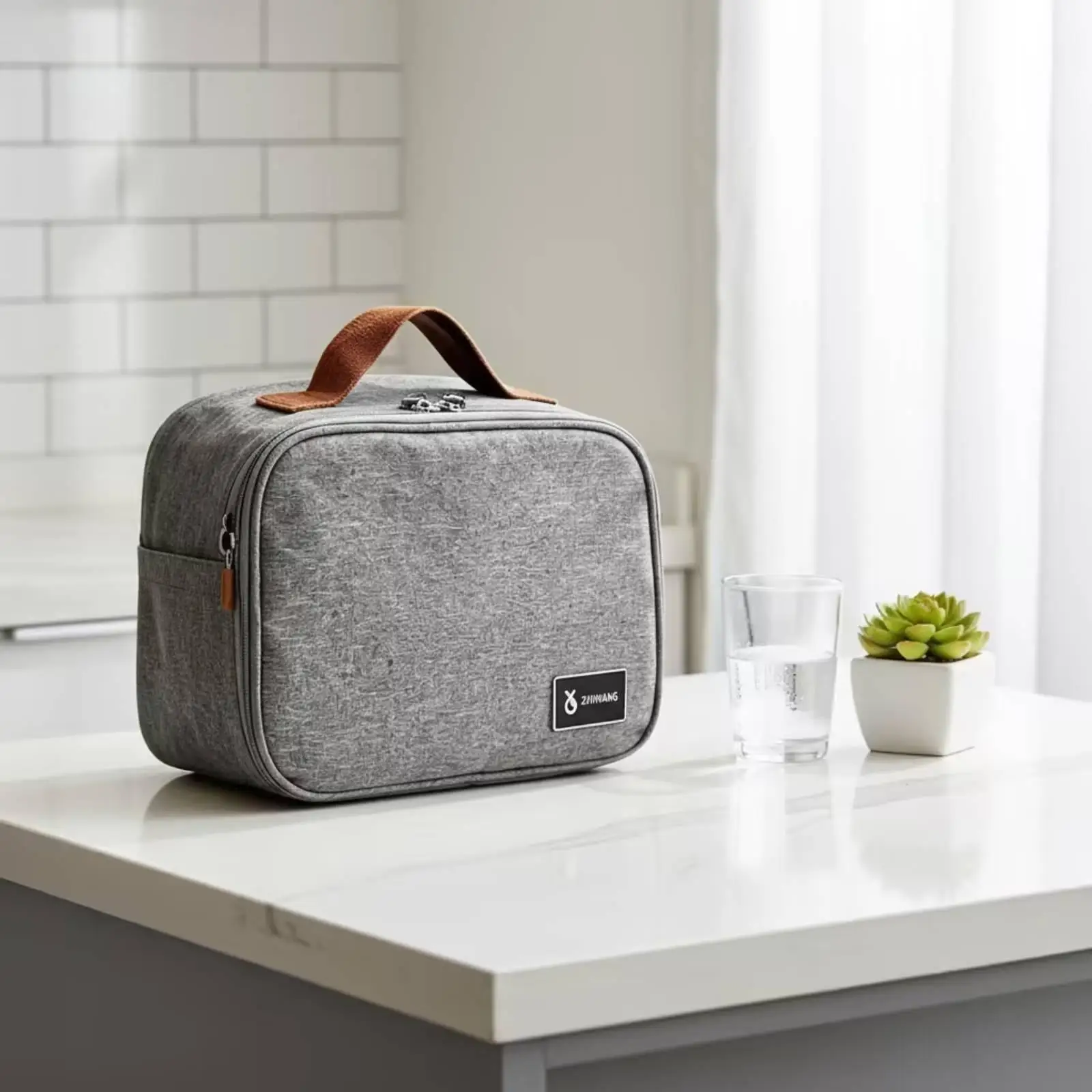 Insulated Meal Carrier for Adults Thermal Lunch Box with Two Compartments for Work School Picnic