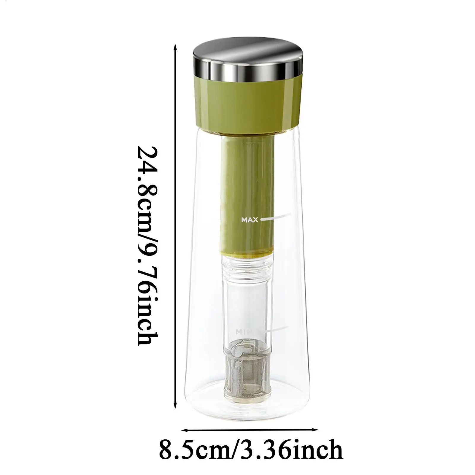 بروير القهوة الباردة حاوية المشروب البارد 750 مللي وعاء الماء المحمول إبريق القهوة المثلجة للاستخدام اليومي للأسرة نزهة التخييم الفناء الخلفي #6