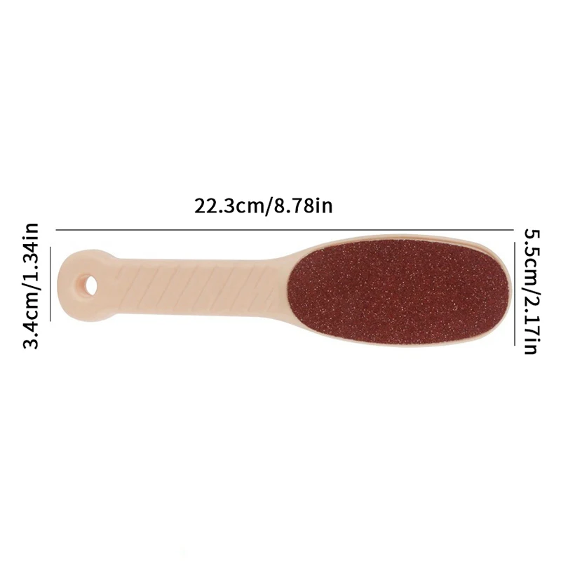 Dissolvant de callosités de talon, planche de frottement des pieds Abrasive Double face, broyeur professionnel de peau morte, outil exfoliant, soins des pieds, 1 pièces