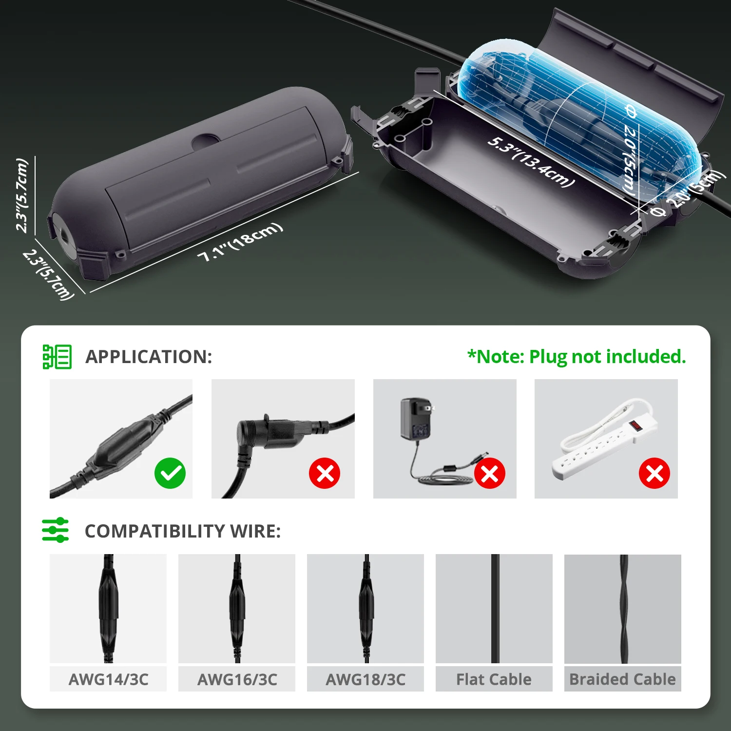 Zewnętrzna, wodoodporna skrzyn – Outdoor Lighting Extension Cord recenzja i cena