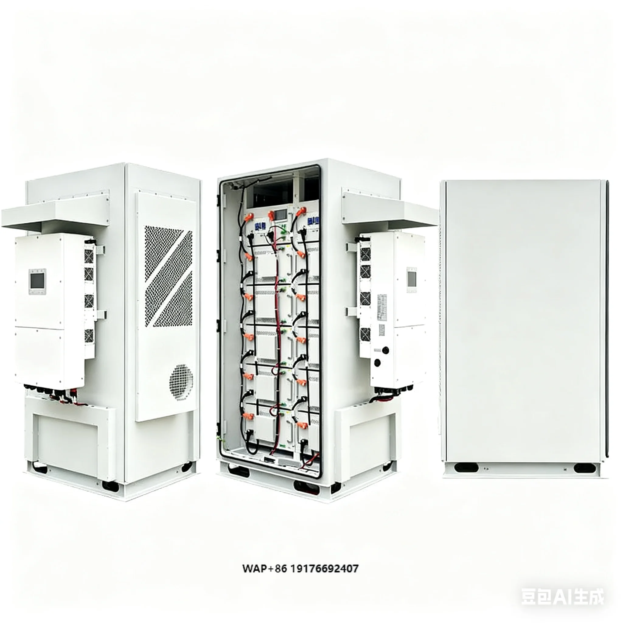 100kwh 30kwh High Voltage Photovoltaic Storage Cabinet High-Voltage Lithium Battery Pack 51.2v 100ah High Voltage Use System