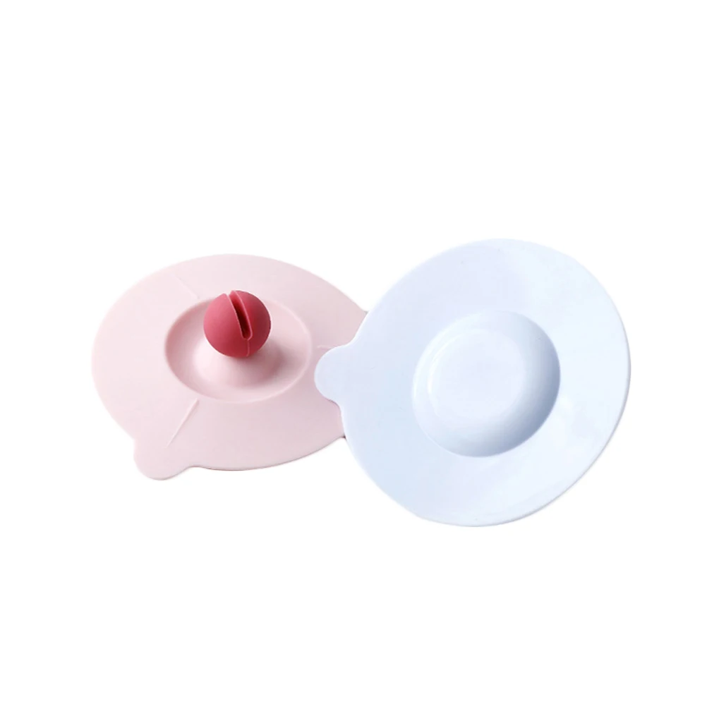

Anti Dust Drink Cup Lid Leak-proof Silicone Cover Leakproof Lids Equally Divided
