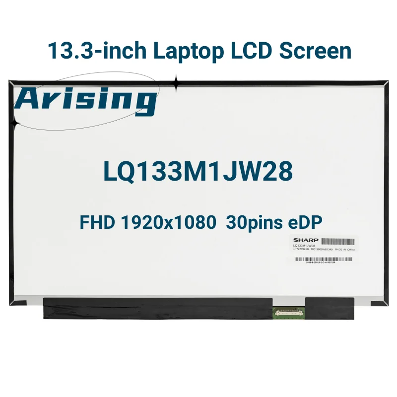 

13.3" slim LQ133M1JW28 for laptop matrix FHD 1920x1080 30pins LED LCD Screen display