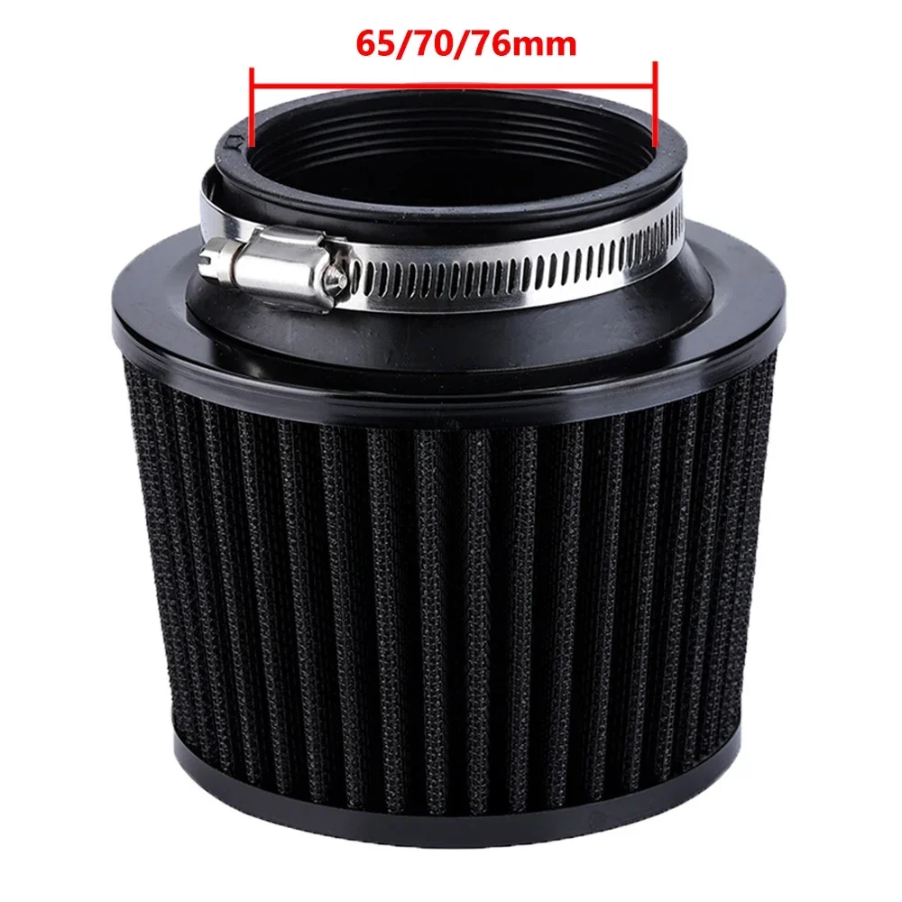 65/70/76mm Car Air Filter Car Racing Sport Air-Filter Breather Filter Cone 3'' High Flow Universal Auto Cold Air Intake Filters