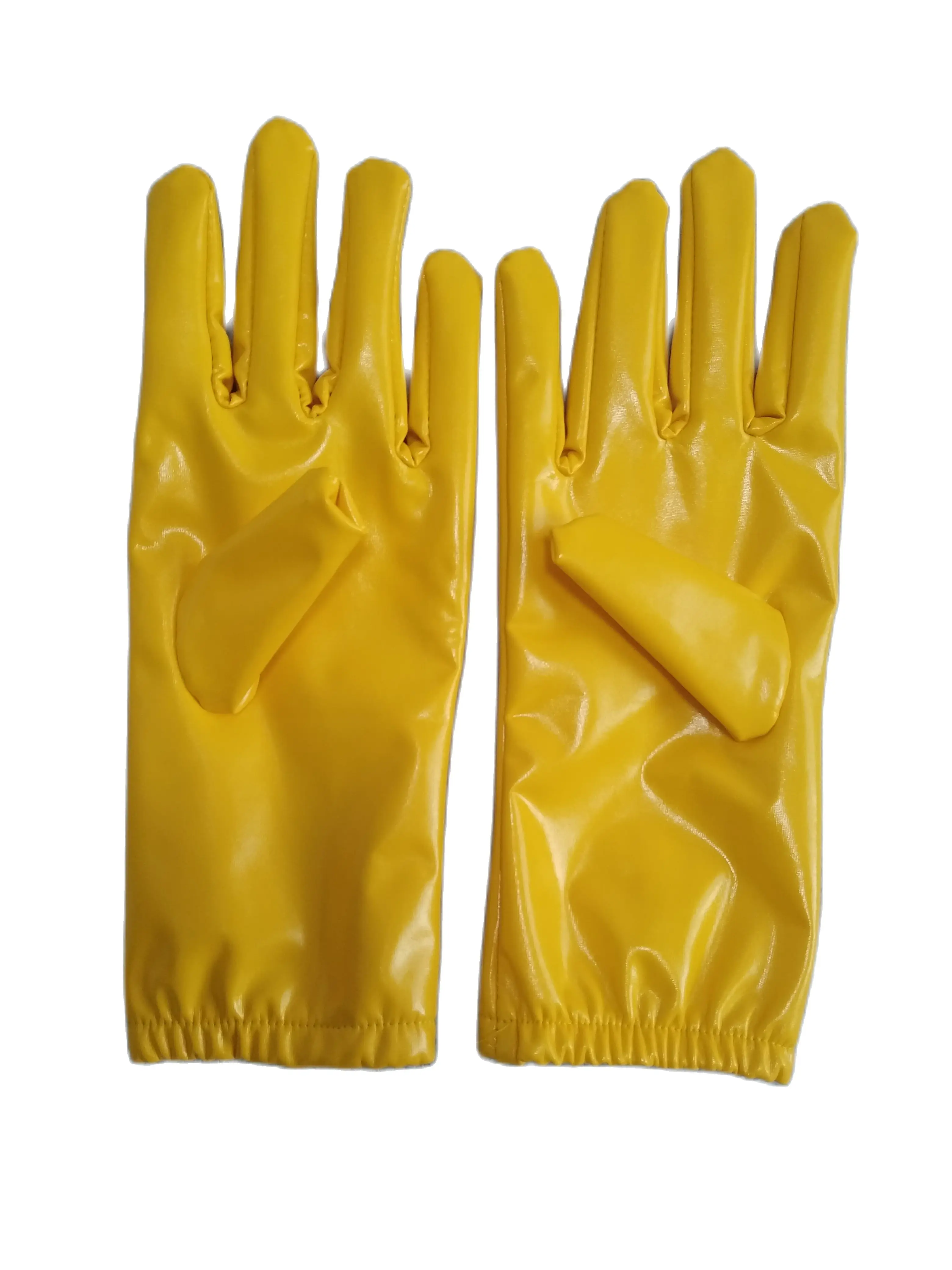 Halloween Cosplay PVC Faux Leather short Glove Halloween Costume Gloves Cosplay Accessories