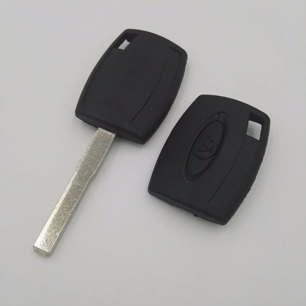 Uncut No Button Transponder Car Key Blank for Ford Focus Edge Explorer Replacement  HU101 Blade Shell Cover Case