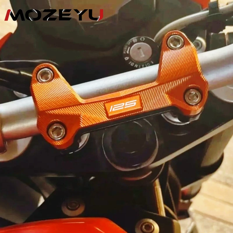 

For KTM Duke390 125 200 250 390 Duke 2006-2022 2023 Motorcycle Aluminium Handlebar Risers Top Cover BarRiser Clamp Mount Holder