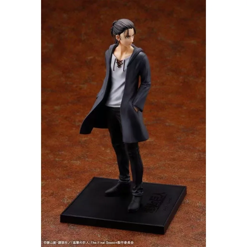 Kotobukiya AoT Final Season Eren Yeager 1/7 Long Black Coat Anime PVC Collectible Figure Fan Gift