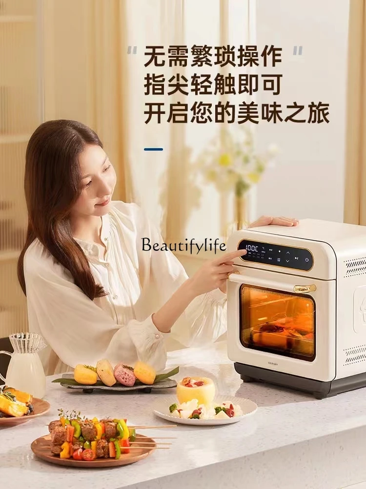 Steaming, baking and frying machine Small desktop air fryer Steam electric oven Three-in-one