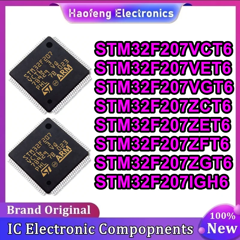 

STM32F207VCT6 STM32F207VET6 STM32F207VGT6 STM32F207ZCT6 STM32F207ZET6 STM32F207ZFT6 STM32F207ZGT6 STM32F207IGH6 Микросхема на складе