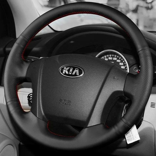 

Hand-stitched steering wheel covers specially designed for Kia Sportage models from 2009 to 2013