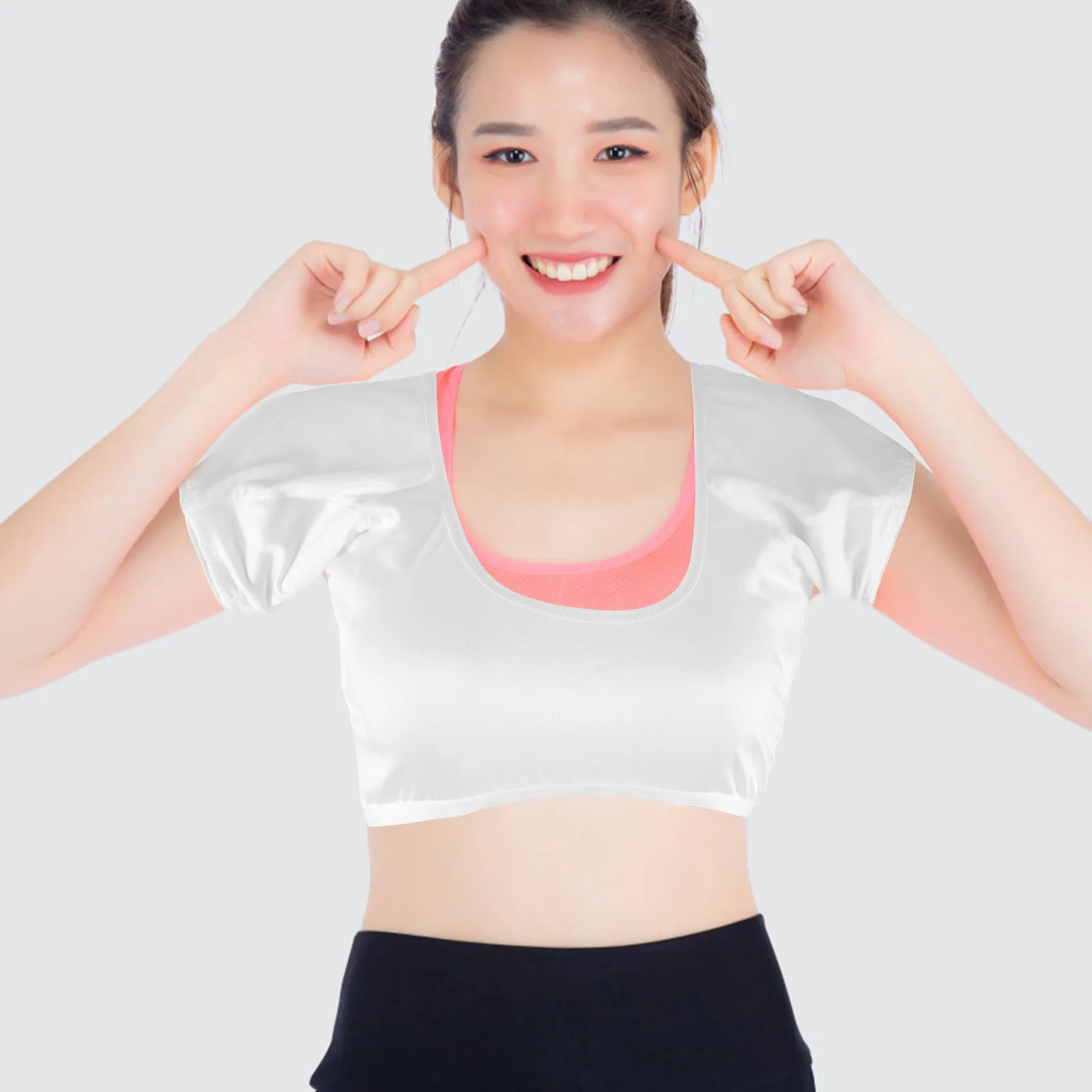 

Armpit Sweat Pad Breathable Quick Absorption Sweat Vest Shirt Protector for Women Ladies Summer Outdoor Activities