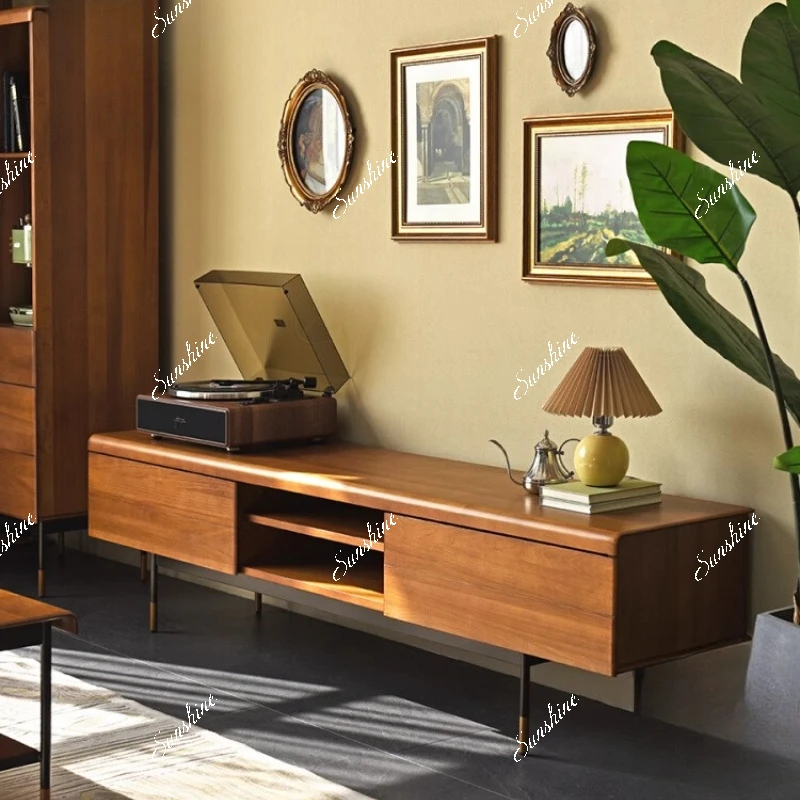 

Nordic retro, small apartment living room floor cabinet modern simple furniture