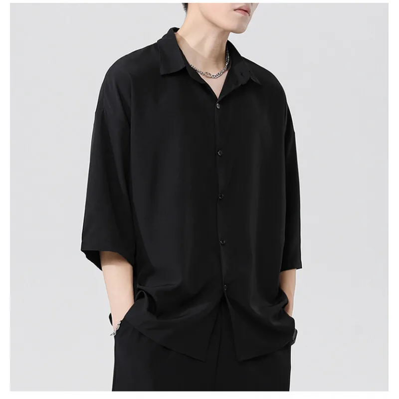 Summer Short Sleeved Shirt Men Society Mens Black Formal Dress Shirt Casual White Shirt Mens Office Formal Shirts Plus Size 5XL