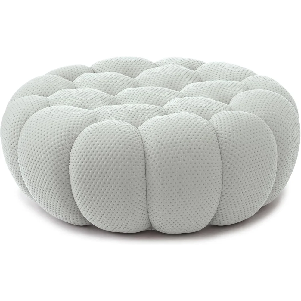 

Bubble Couch, Modern Mesh Fabric Lazy Floor Sofa Ottoman, Oversized Single Lazy Sofa