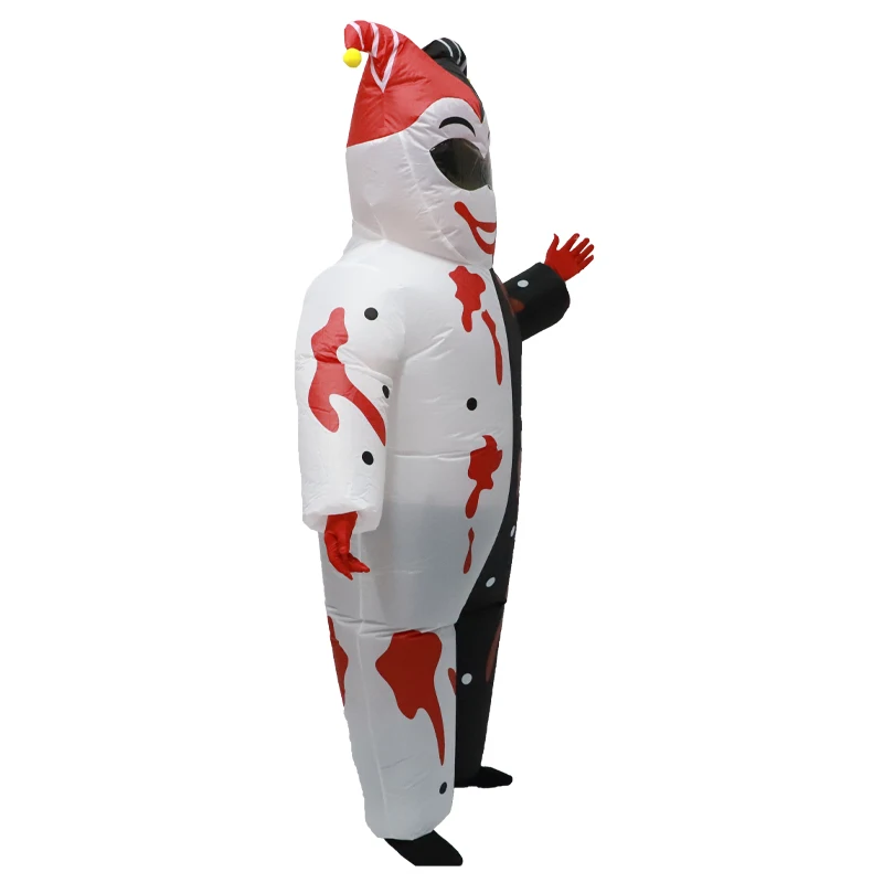 الكبار المهرجين الشريرة زي تأثيري موضوع حفلة كامل الجسم انفجار حفلة شخصية فستان الهالوين