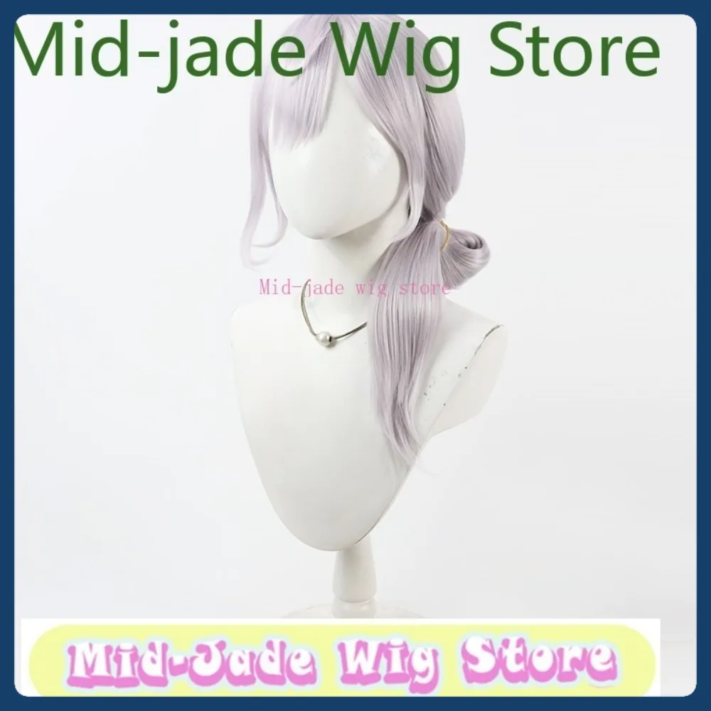 Mid-jade peruca loja vtuber shirogane noel cosplay peruca halloween anime jogo rpg cabelo sintético roupas adereços