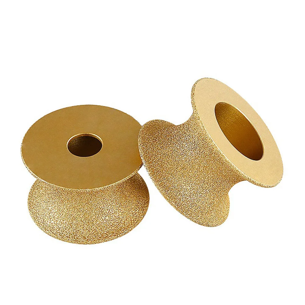 3inch 75mm Dry Vacuum Brazed Grinding Wheel Demi-bullnose For Edge For Marble Granite Concrete Angle Grinder Disc Tool