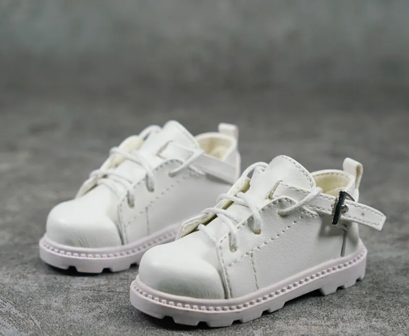 

1/4 BJD/SD Doll Shoes White Hasp Lace-up Casual Sports Shoes Leather Shoes Model
