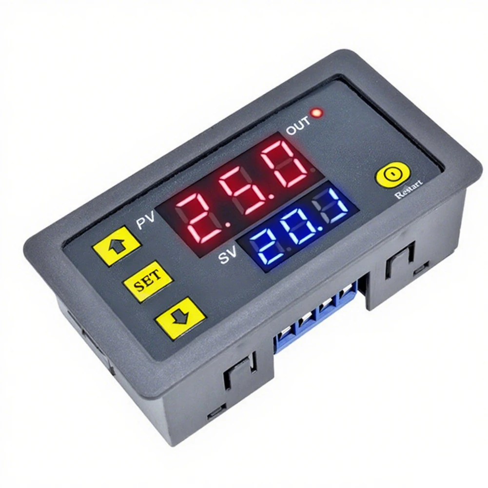 Digital LED Time Relay 110 220V 20A with Programmable Cycle Timing and Multiple Operating Modes for Equipment Use