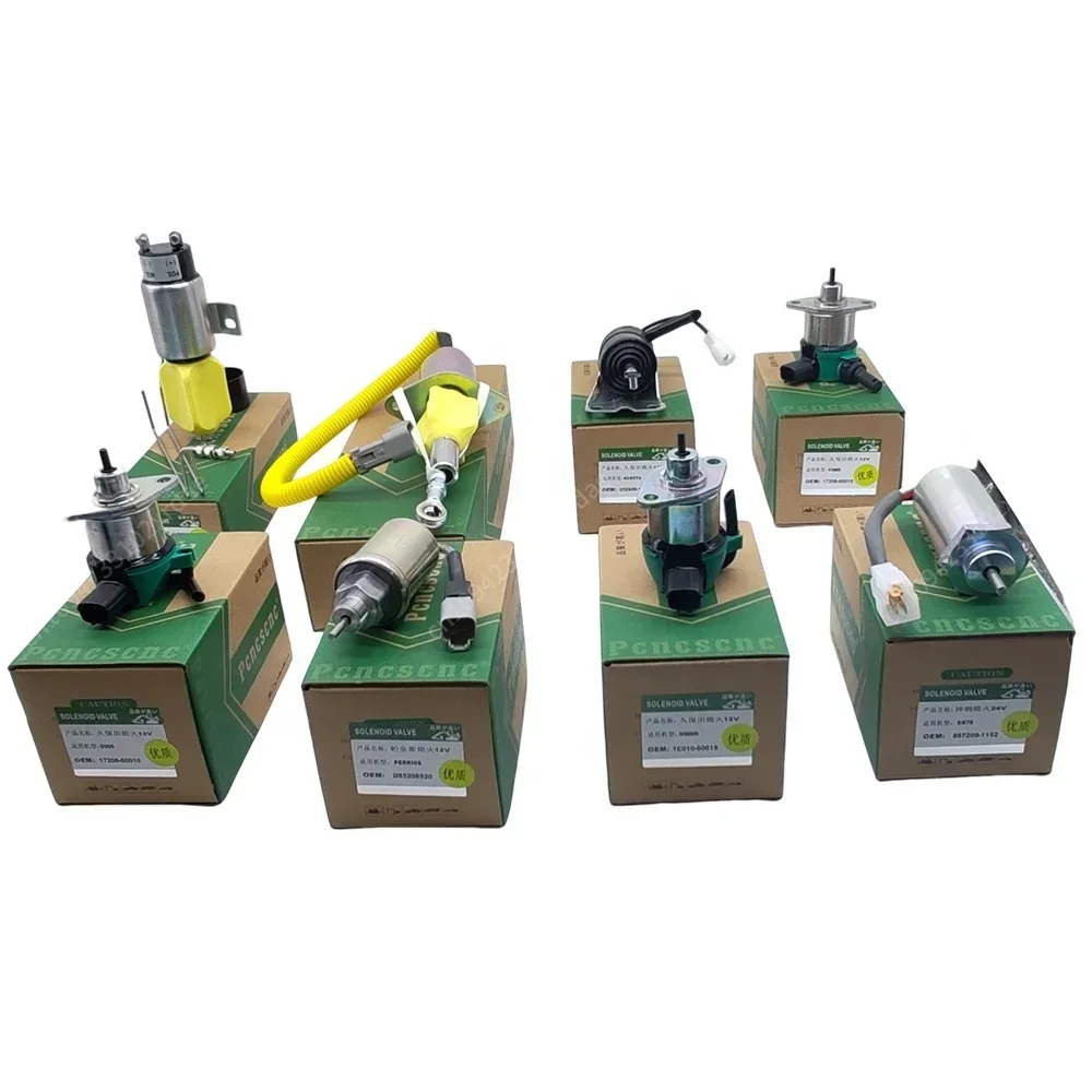 In stock In Stock 12V Engine Stop Solenoid 716/30153 for JCB Crawler Excavator 8052 8060
