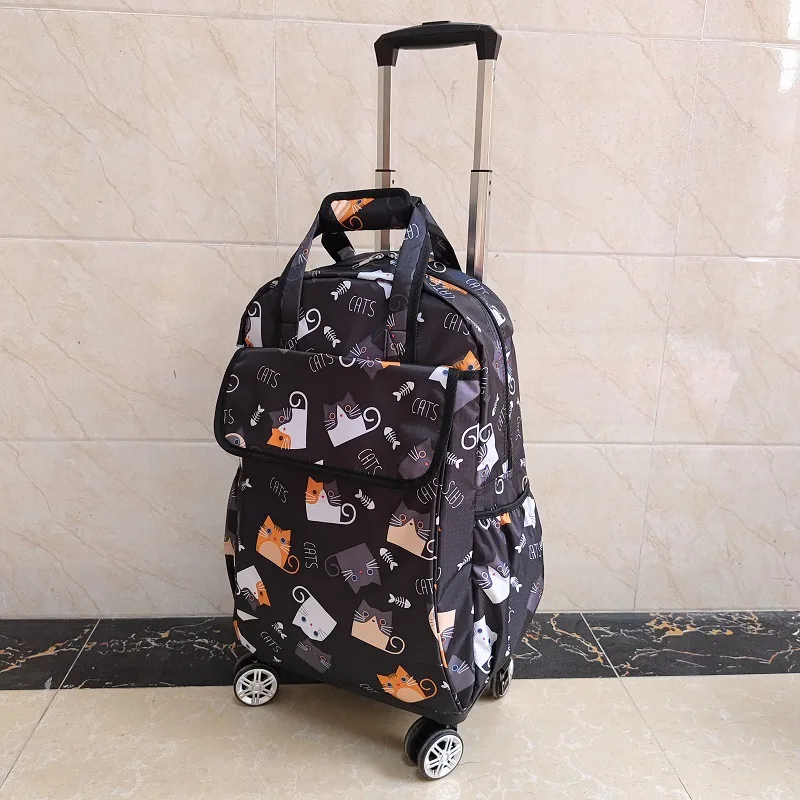 Universal wheel, pull rod, backpack, folding bag, long and short distance travel bag, waterproof pull rod bag, mounting case