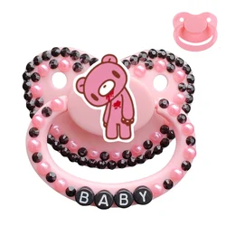 100% Handmake Cute little bear Pattern Adult Baby Pacifier Silicone Adult size Pacifier Daddy Girl